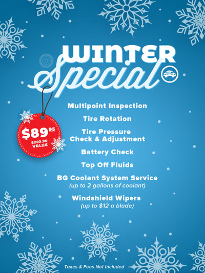 Winter Special Banner - Belden's Automotive & Tires