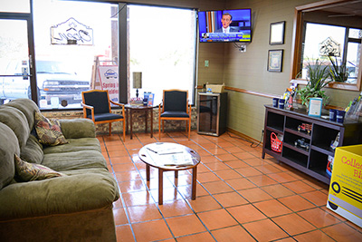 our reception at Lockhill Selma location | Belden's Automotive & Tires